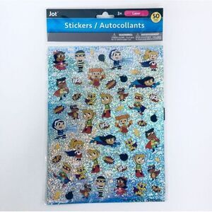 Jot Glitter hero boy girl sparkling sparkle shine fun Stickers 1-Pack unisex